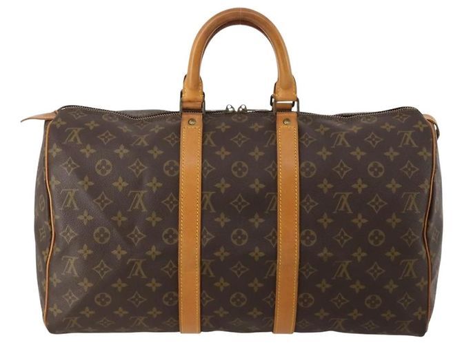 LOUIS VUITTON Monogram Keepall 45 Boston Bag M41428 LV Auth 194702V Monogramma - vista 2
