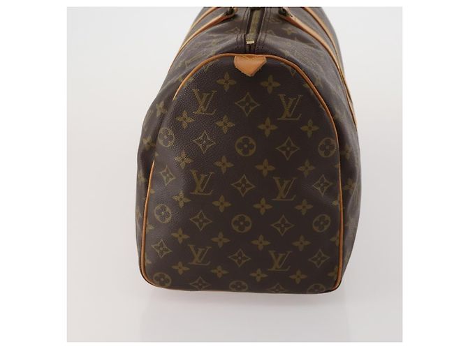 LOUIS VUITTON Monogram Keepall 45 Boston Bag M41428 LV Auth 194702V Monogramma - vista 3