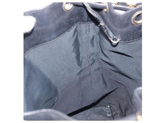 Borsa a Tracolla CHANEL Triple COCO Mark Pelle Caviar Nero Oro CC Auth 206050V D'oro - vista 22