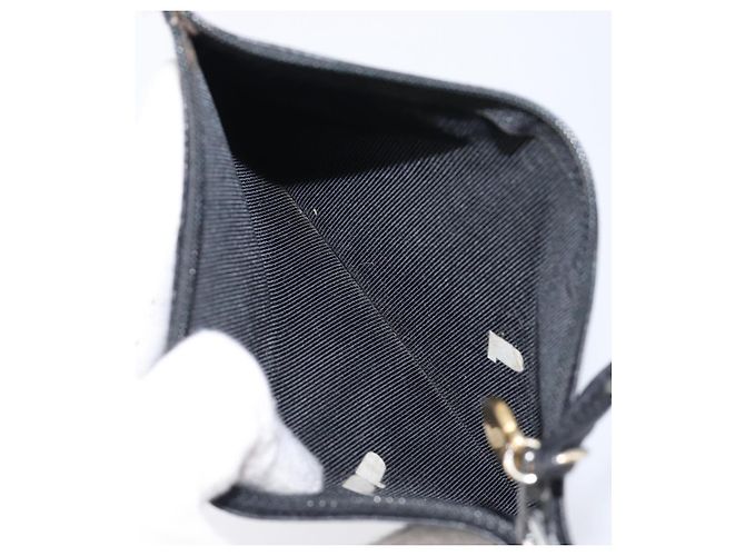 Borsa a Tracolla CHANEL Triple COCO Mark Pelle Caviar Nero Oro CC Auth 206050V D'oro - vista 26