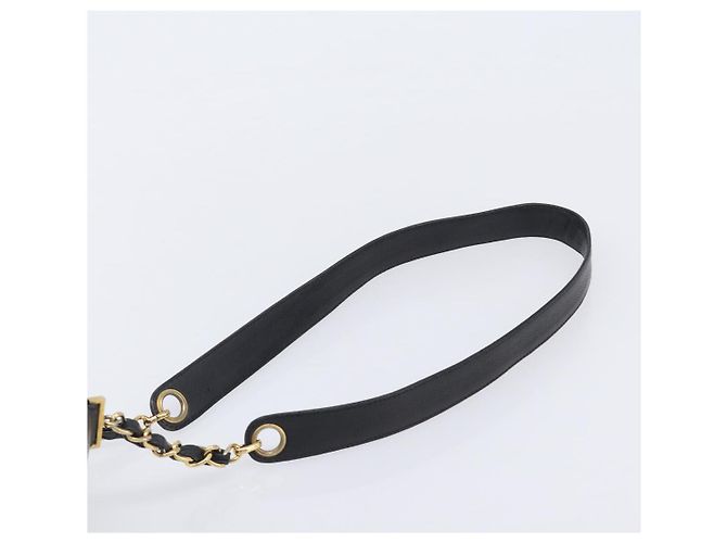 Borsa a Tracolla CHANEL Triple COCO Mark Pelle Caviar Nero Oro CC Auth 206050V D'oro - vista 8