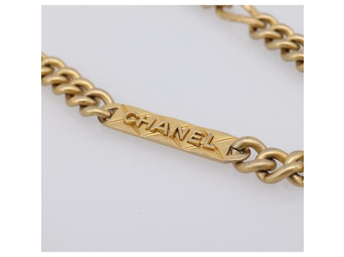 CHANEL Matelasse Chain Shoulder Card Case Caviar Skin Black Gold CC Auth ka6420V Nero D'oro - vista 9