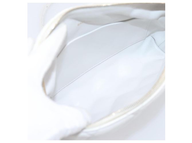 BALENCIAGA Camera Bag Borsa a Tracolla Pelle White Gold 600325 Auth ep16124A Bianco D'oro - vista 11