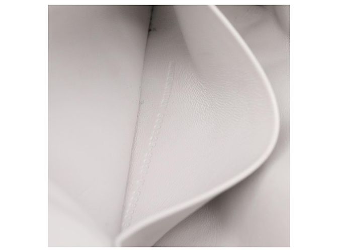 BALENCIAGA Camera Bag Borsa a Tracolla Pelle White Gold 600325 Auth ep16124A Bianco D'oro - vista 12
