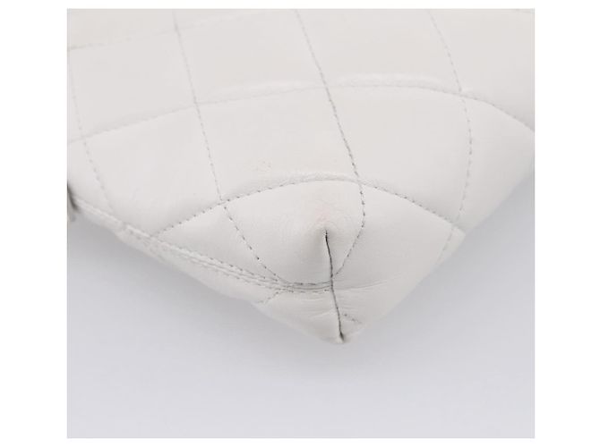 BALENCIAGA Camera Bag Borsa a Tracolla Pelle White Gold 600325 Auth ep16124A Bianco D'oro - vista 18