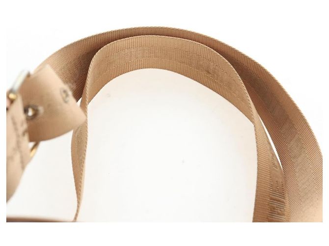 Edge Céline Mochila CELINE Macadam Canvas PVC Leather Brown Gold Auth 204235 Castaño Dorado - vista 17
