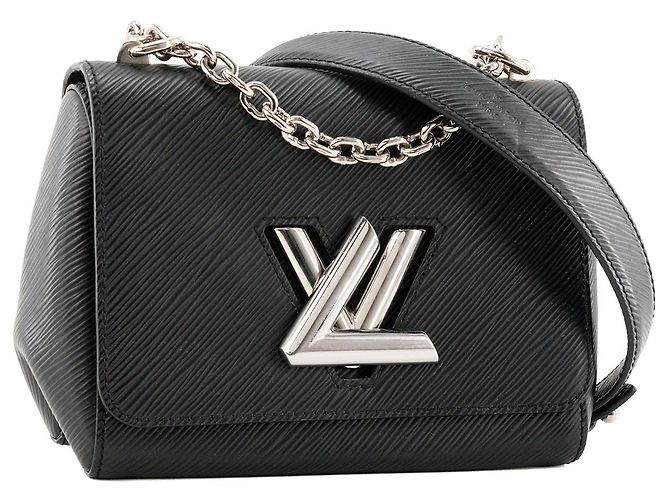 LOUIS VUITTON - Borsa a tracolla Louis Vuitton Twist PM in pelle Epi nera Nero - vista 2