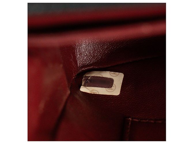 CHANEL - Vintage schwarze glatte Leder Classic/Timeless Simple Flap Schultertasche - Ansicht 10