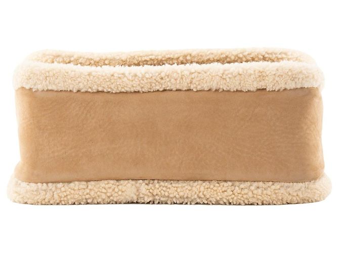 Autre Marque SAINT LAURENT - Borsa a tracolla Niki Saint Laurent in shearling e camoscio marrone - vista 4