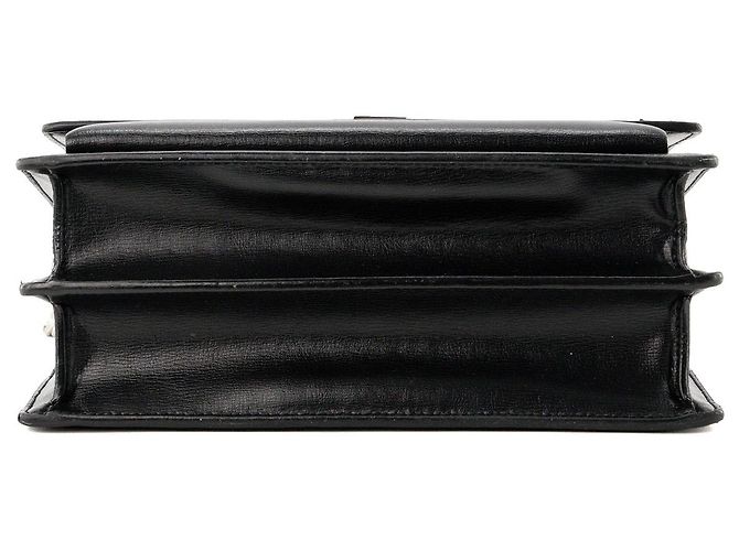 Autre Marque SAINT LAURENT - Borsa a tracolla Saint Laurent Sunset in pelle liscia nera Nero - vista 4