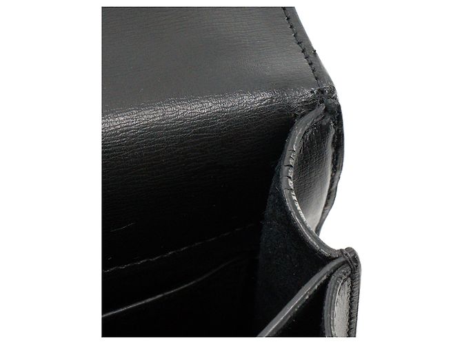 Autre Marque SAINT LAURENT - Borsa a tracolla Saint Laurent Sunset in pelle liscia nera Nero - vista 6