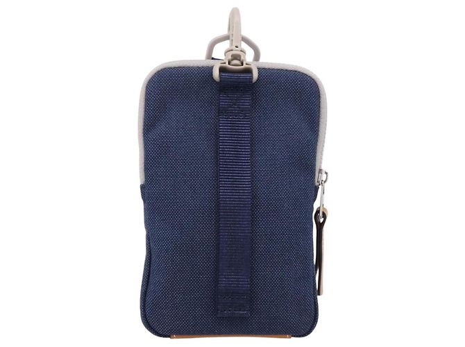 LOEWE Shoulder Pouch Canvas Blue Silver Auth bs37076V Silber Blau - Ansicht 2