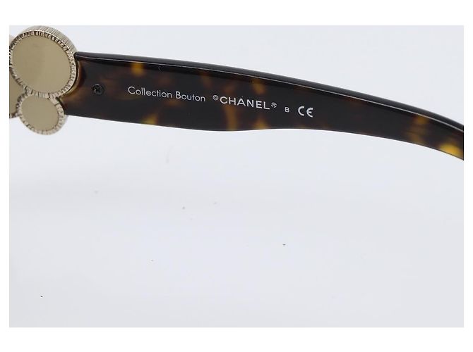 Gafas de sol CHANEL plástico Dark Brown CC Auth bs37302 Marrón oscuro - vista 10