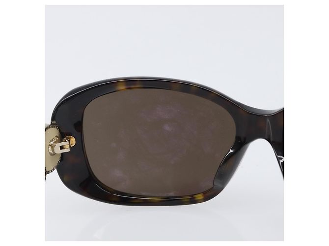 Gafas de sol CHANEL plástico Dark Brown CC Auth bs37302 Marrón oscuro - vista 14