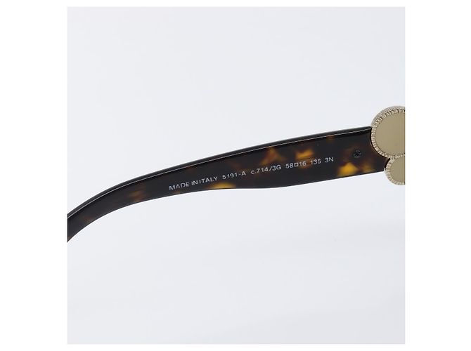 Gafas de sol CHANEL plástico Dark Brown CC Auth bs37302 Marrón oscuro - vista 16