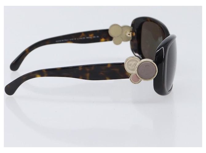 Gafas de sol CHANEL plástico Dark Brown CC Auth bs37302 Marrón oscuro - vista 5