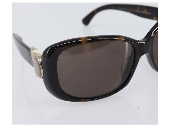 Gafas de sol CHANEL plástico Dark Brown CC Auth bs37302 Marrón oscuro - vista 6