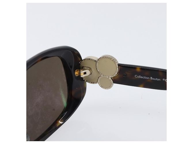 Gafas de sol CHANEL plástico Dark Brown CC Auth bs37302 Marrón oscuro - vista 9