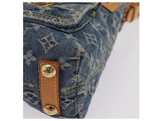 LOUIS VUITTON Monogram Denim Buggy PM Shoulder Bag Blue M95049 LV Auth mr2976V - vista 16