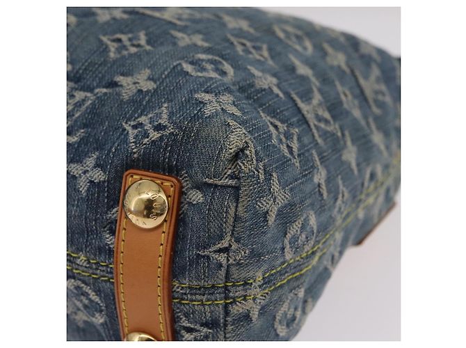 LOUIS VUITTON Monogram Denim Buggy PM Shoulder Bag Blue M95049 LV Auth mr2976V - vista 18