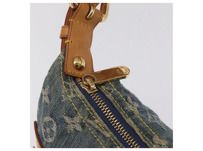 LOUIS VUITTON Monogram Denim Buggy PM Shoulder Bag Blue M95049 LV Auth mr2976V - vista 21