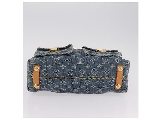 LOUIS VUITTON Monogram Denim Buggy PM Shoulder Bag Blue M95049 LV Auth mr2976V - vista 5