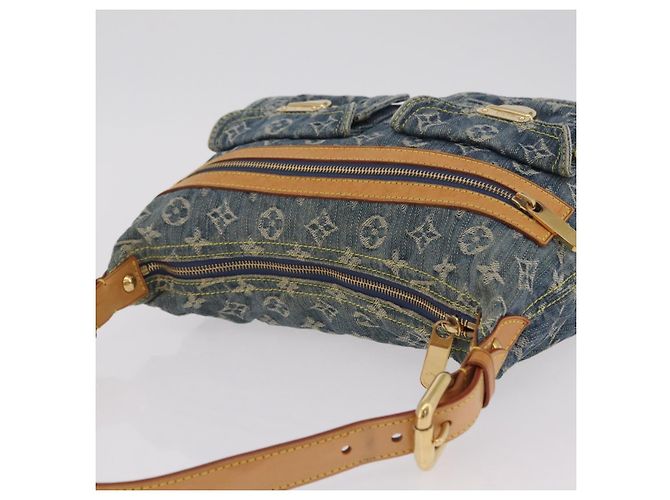 LOUIS VUITTON Monogram Denim Buggy PM Shoulder Bag Blue M95049 LV Auth mr2976V - vista 6
