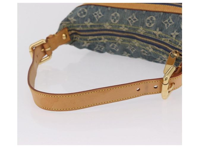 LOUIS VUITTON Monogram Denim Buggy PM Shoulder Bag Blue M95049 LV Auth mr2976V - vista 7