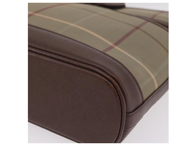 Borsa a tracolla Burberrys Nova Check Canvas Beige Gold Auth ep16148 D'oro - vista 16