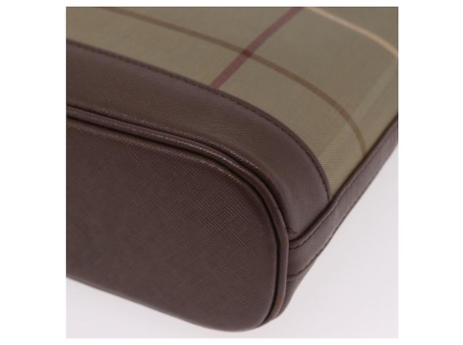 Borsa a tracolla Burberrys Nova Check Canvas Beige Gold Auth ep16148 D'oro - vista 18