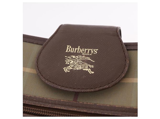 Borsa a tracolla Burberrys Nova Check Canvas Beige Gold Auth ep16148 D'oro - vista 19