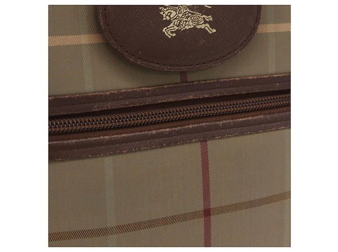 Borsa a tracolla Burberrys Nova Check Canvas Beige Gold Auth ep16148 D'oro - vista 2