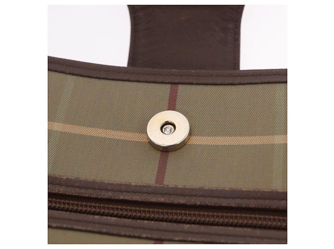 Borsa a tracolla Burberrys Nova Check Canvas Beige Gold Auth ep16148 D'oro - vista 20