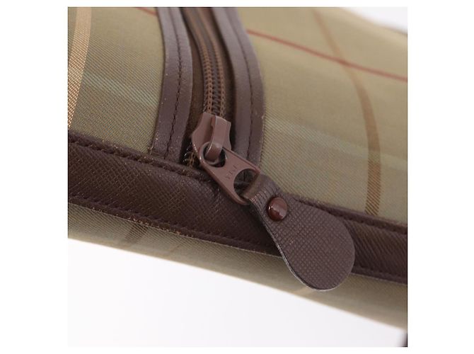 Borsa a tracolla Burberrys Nova Check Canvas Beige Gold Auth ep16148 D'oro - vista 28