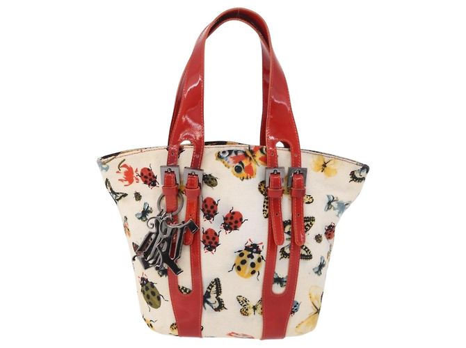 VERSACE Hand Bag Canvas Multicolor Silver Auth 206132 Silvery Multiple colors - view 13