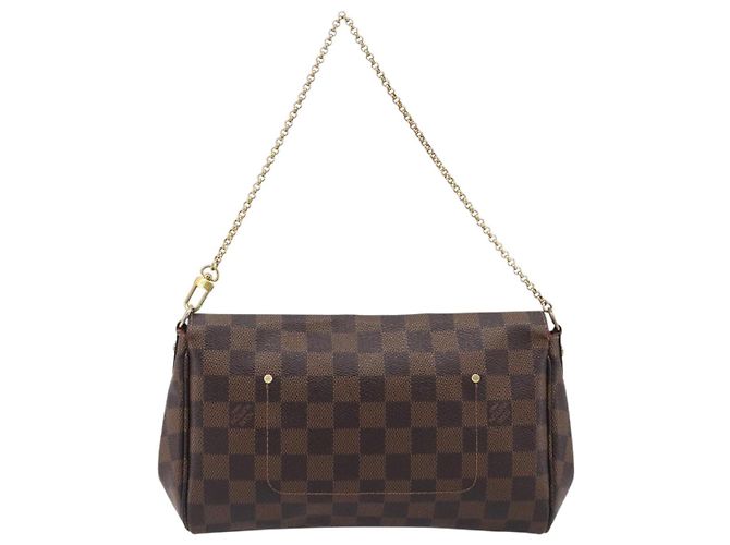 LOUIS VUITTON Damier Ebene Favorit MM Shoulder Bag M41129 LV Auth gh2407 - vista 2