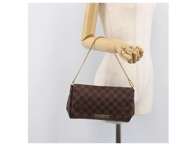 LOUIS VUITTON Damier Ebene Favorit MM Shoulder Bag M41129 LV Auth gh2407 - vista 26