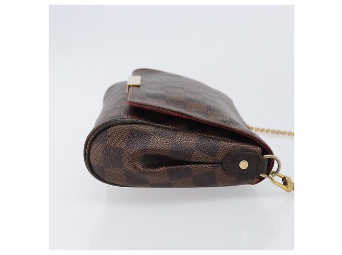 LOUIS VUITTON Damier Ebene Favorit MM Shoulder Bag M41129 LV Auth gh2407 - vista 3