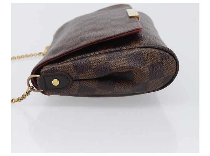 LOUIS VUITTON Damier Ebene Favorit MM Shoulder Bag M41129 LV Auth gh2407 - vista 4