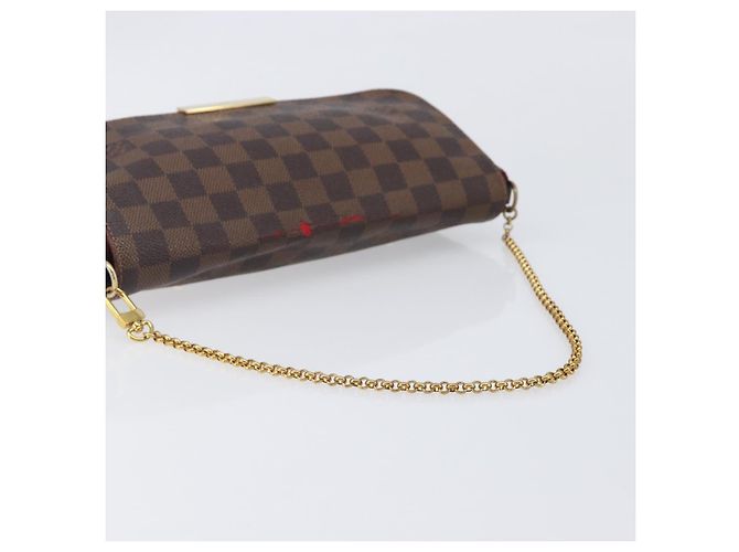 LOUIS VUITTON Damier Ebene Favorit MM Shoulder Bag M41129 LV Auth gh2407 - vista 8