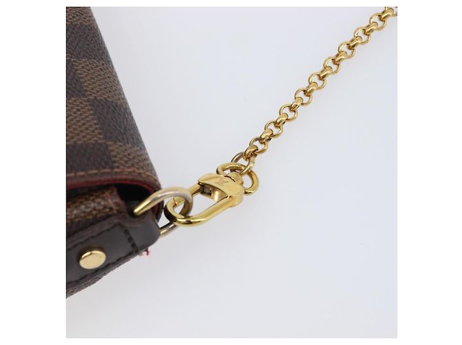 LOUIS VUITTON Damier Ebene Favorit MM Shoulder Bag M41129 LV Auth gh2407 - vista 9