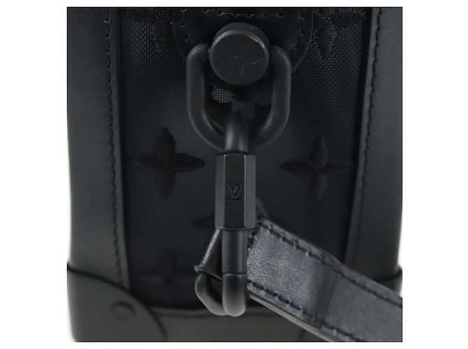LOUIS VUITTON Monogram Mesh Soft Trunk Shoulder Bag Black M53964 LV Auth 203133M Nero - vista 18