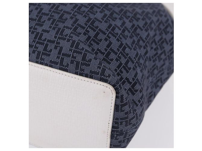 LOEWE Schultertasche Canvas Blue Gold Auth bs37397A Blau Golden - Ansicht 21