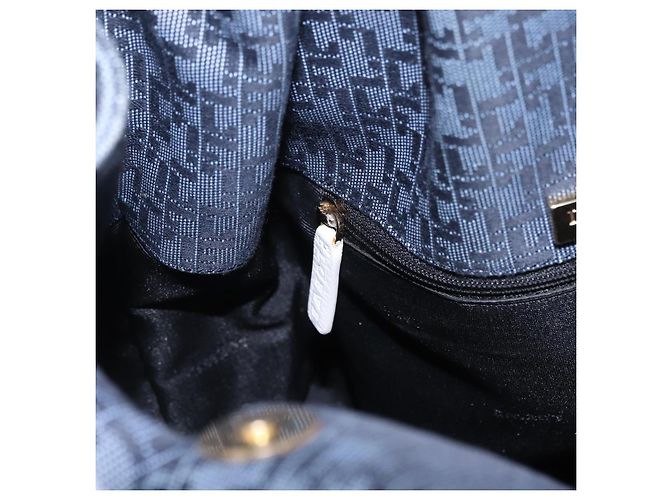 LOEWE Schultertasche Canvas Blue Gold Auth bs37397A Blau Golden - Ansicht 27