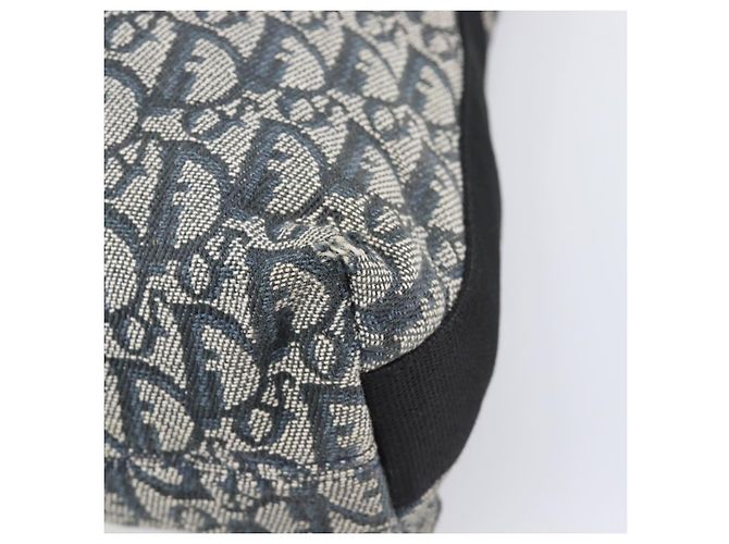 Borsa a tracolla Christian Dior Trotter Canvas Navy Silver Auth 204237 Argento Blu navy - vista 14
