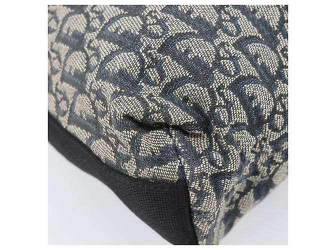 Borsa a tracolla Christian Dior Trotter Canvas Navy Silver Auth 204237 Argento Blu navy - vista 15