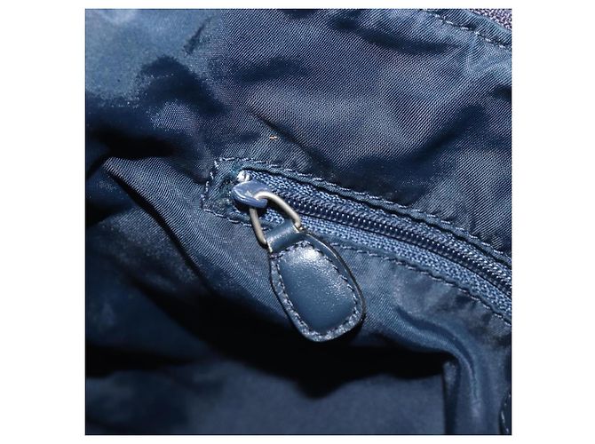 Borsa a tracolla Christian Dior Trotter Canvas Navy Silver Auth 204237 Argento Blu navy - vista 24