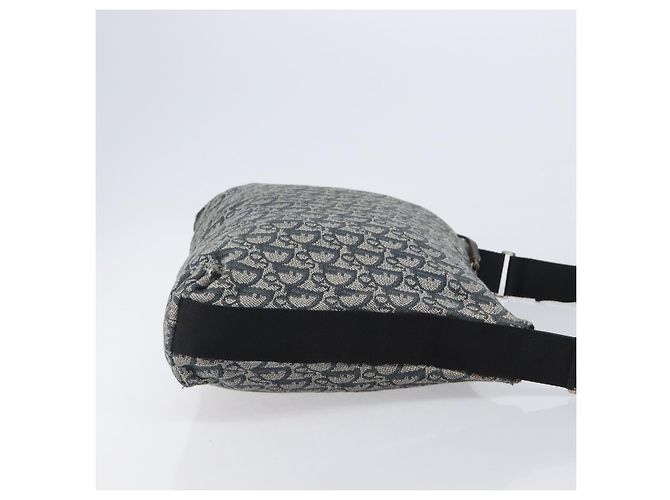 Borsa a tracolla Christian Dior Trotter Canvas Navy Silver Auth 204237 Argento Blu navy - vista 4