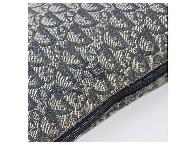 Borsa a tracolla Christian Dior Trotter Canvas Navy Silver Auth 204237 Argento Blu navy - vista 7
