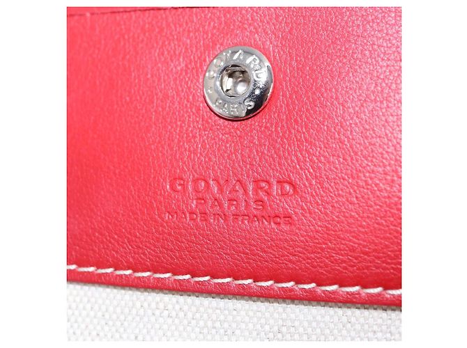Borsa Tote GOYARD Herringbone Saint Louis GM PVC Rossa Auth 204928A Rosso - vista 30